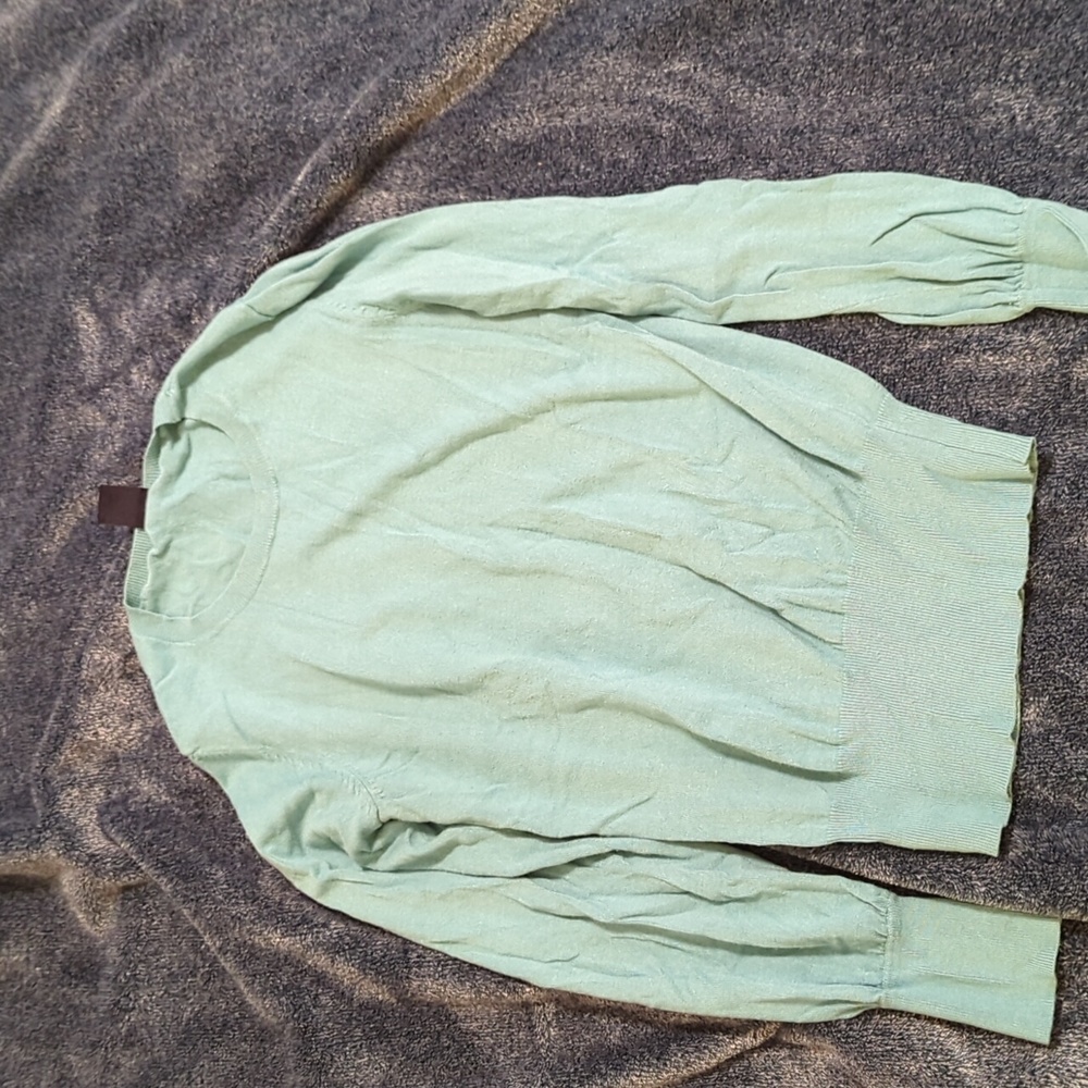 GAP teal crew neck sweater